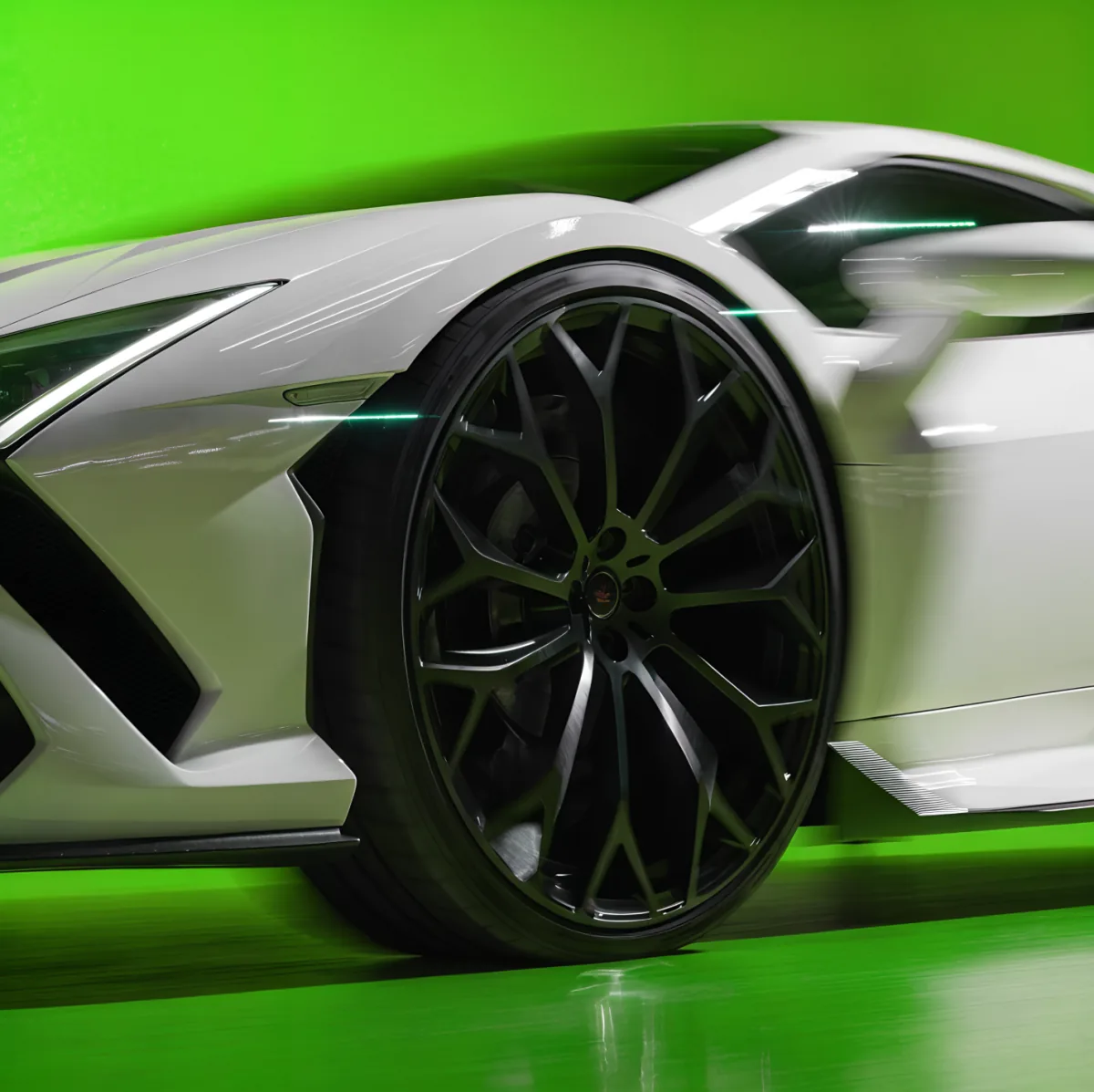 Custom wheel close-up